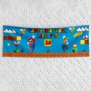 שלט יום הולדת בעיצוב אישי סופר מריו 1