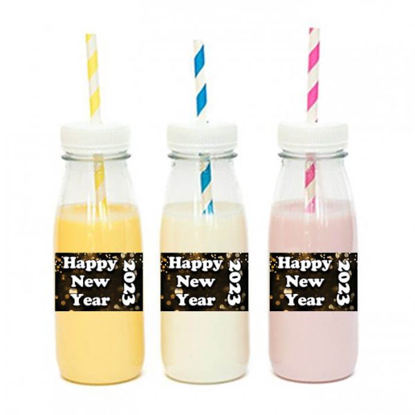 מדבקות מלבניות לעיצוב New Year 1