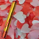 תותח קונפטי לבבות אדום לבן