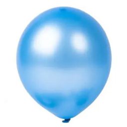 בלוני לטקס מטאלי תכלת 100 יח'