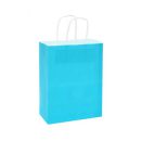 שקית נייר כחול ברמודה עם ידית - קטן