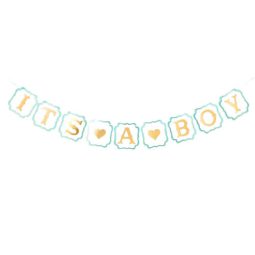 שרשרת it's a boy - זהב טורקיז