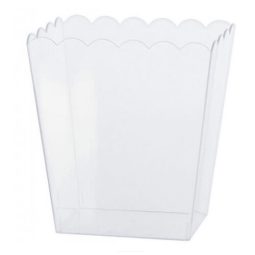 כלי הגשה פופקורן שקוף - גדול