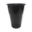 כוסות פלסטיק יהלום בינוני - שחור