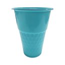 כוסות פלסטיק יהלום בינוני - תכלת
