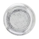 צלחות מטאור כסף לבן - בינוני