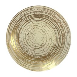 צלחות מטאור קרם זהב - בינוני