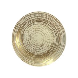 צלחות מטאור קרם זהב - קטן