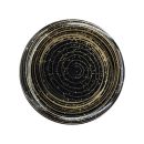 צלחות מטאור שחור זהב - קטן