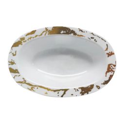 קסרול גרניט לבן זהב