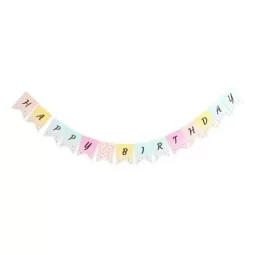 שרשרת אותיות happy birthday - צבעוני