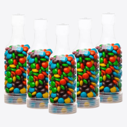 בקבוקי פלסטיק שקופים למילוי