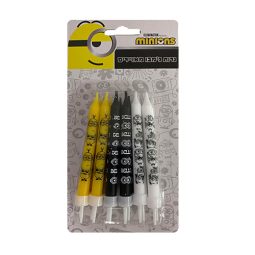 נרות פסים מיניונים 12 יח'