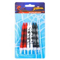 נרות פסים ספיידרמן