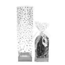 שקיות צלופן קונפטי כסף