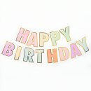 שרשרת HB צבעוני פסטל עם מסגרת זהב