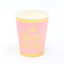 כוסות Happy Birthday רוז גולד