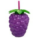 כוס עם קשית - ענבים