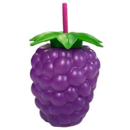 כוס עם קשית - ענבים