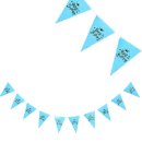 שרשרת Happy Birthday כחול מבריק